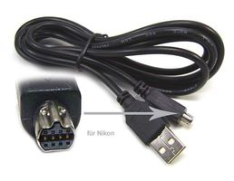 USB Kabel A Stecker an Mini-Stecker 8-pol Nikon UC E1
