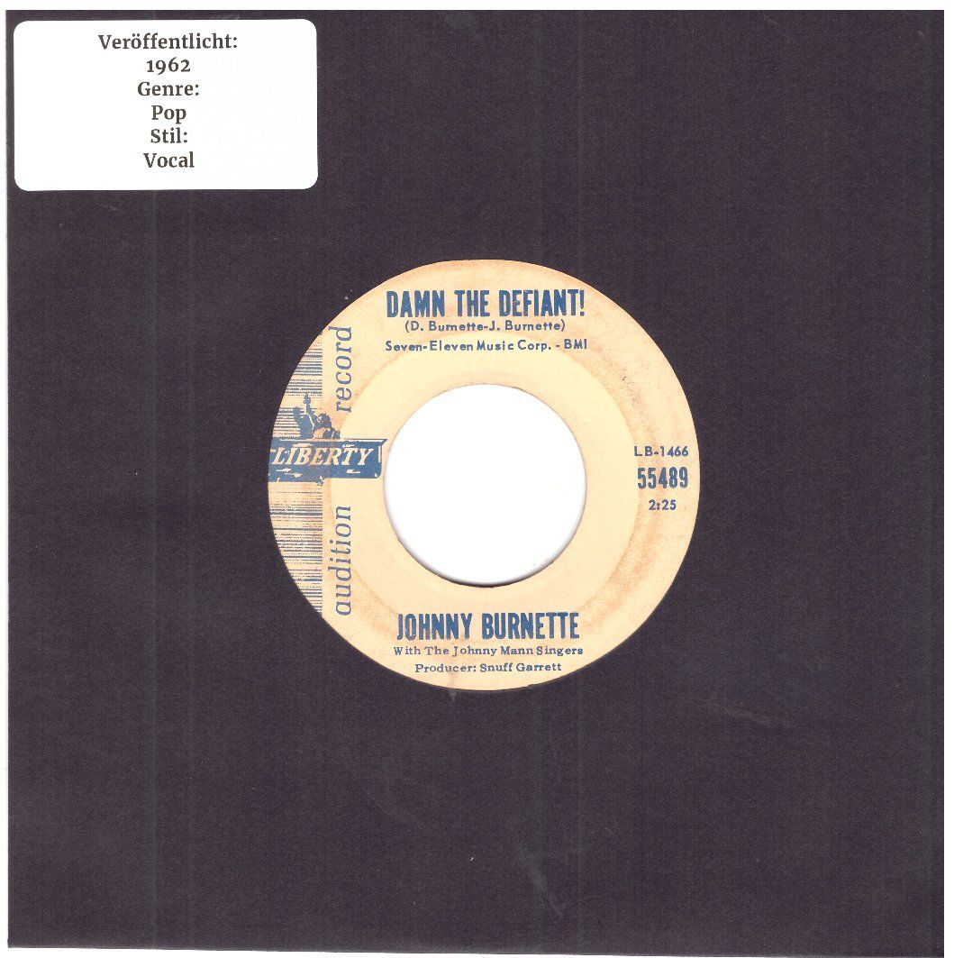 Dischi in vinile: JOHNNY BURNETTE – Usato da Bassersdorf venduto da house-of-vinyl