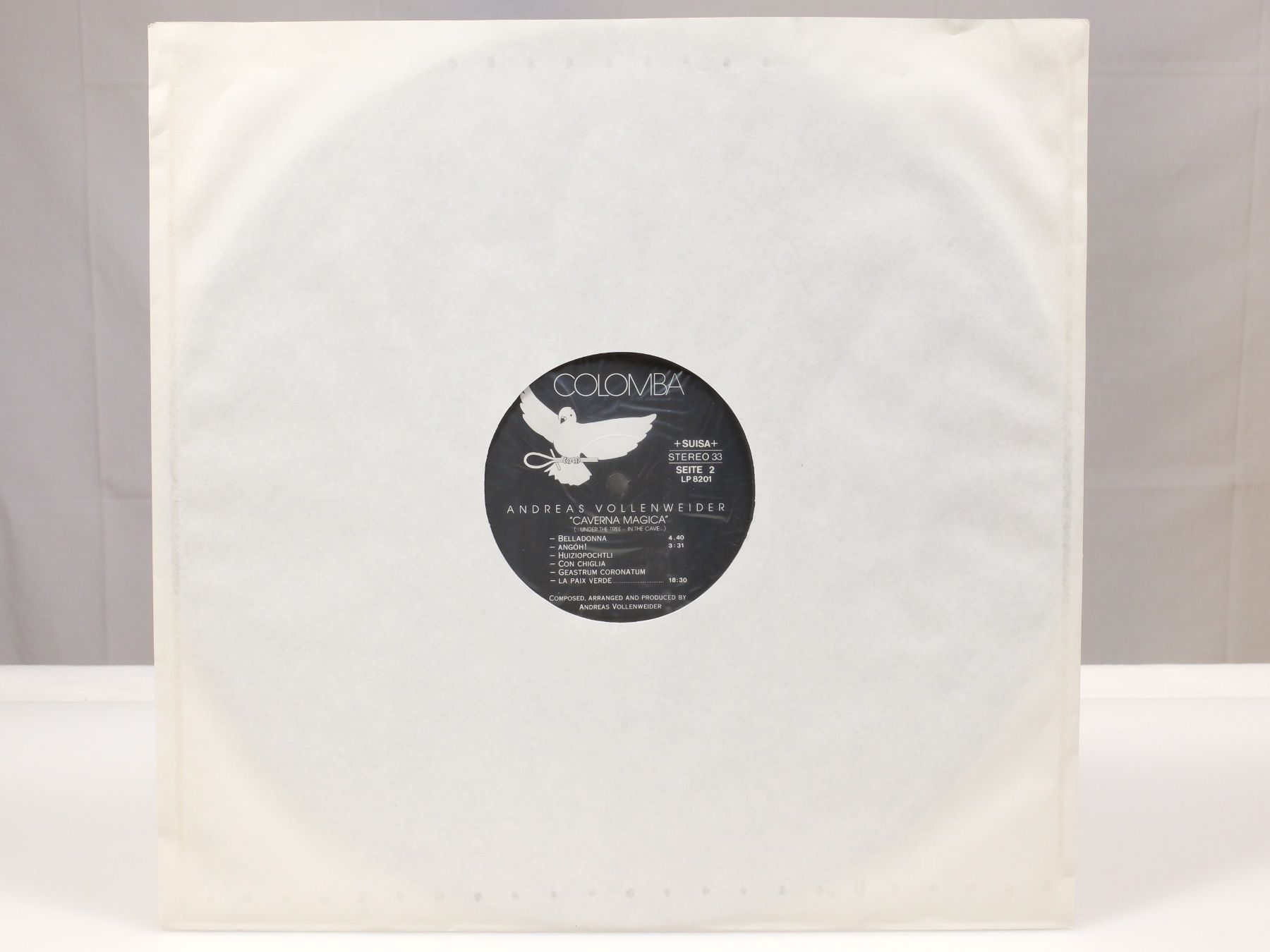 Dischi in vinile: ANDREAS VOLLENWEIDER - Caverna Magica, 1982, LP Vinyl – Usato da Lobsigen venduto da Markus_Haenggi_Bern 3