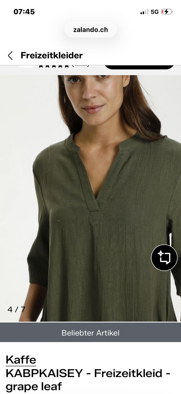 Vestiti: Freizeitkleid XL Marke Kaffe grape leaf – Nuovo (secondo la descrizione) da Dübendorf venduto da Aber_trotzdem 3