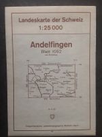 Landeskarte Schweiz Andelfingen Blatt 1052 mit Reliefton