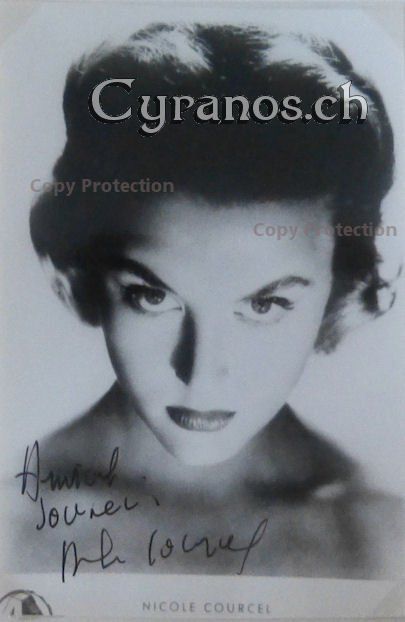 Autografi: Nicole Courcel (1931-2016) Schauspielerin - Autogramm – Usato da Dietikon venduto da immortal-stars