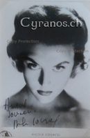 Nicole Courcel (1931-2016) Schauspielerin - Autogramm