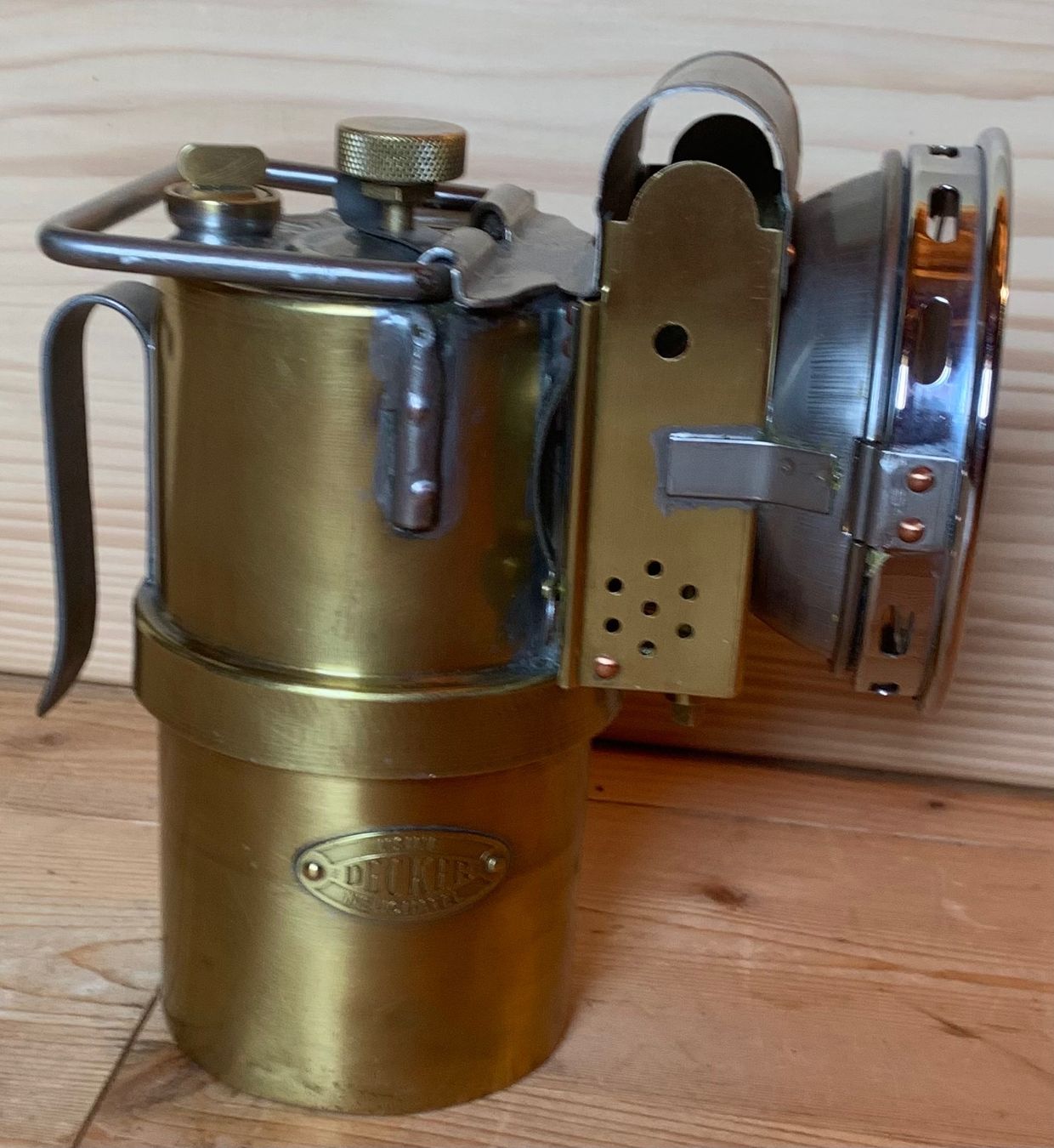 Schweizer Armee Lanterne: Karbidlampe der CH Armee – Usato da Goldingen venduto da Bergler012