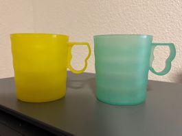 Tupperware Becher Set, 2 Stk, 350ml, Sommerfarben!