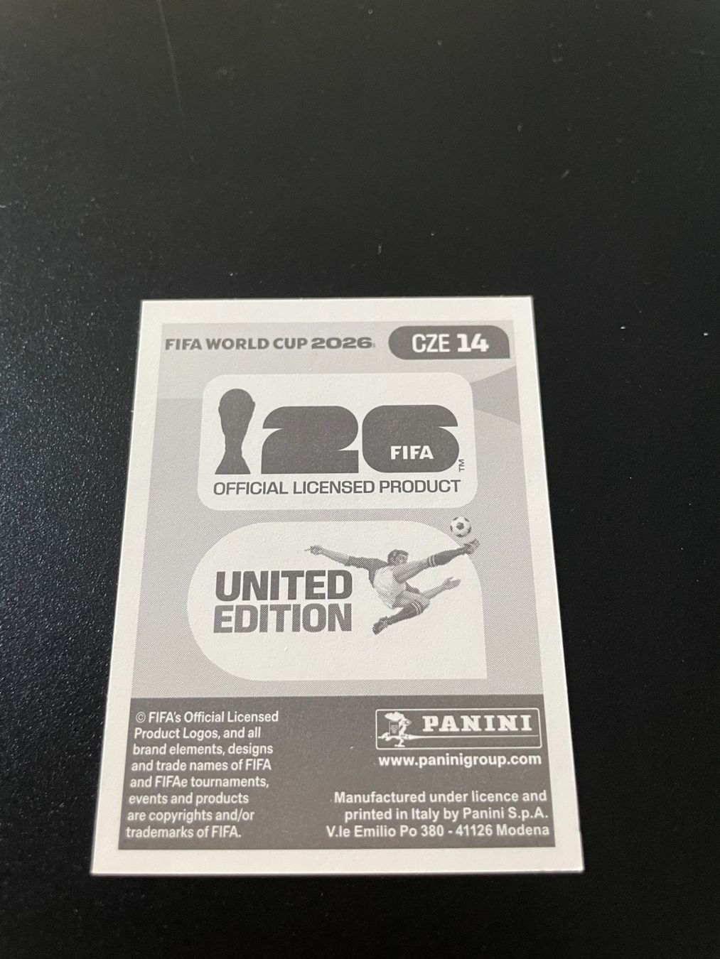 Panini Carte collezionabili: FIFA WM 2026 Sticker CZE 14 – Usato da Fahrwangen venduto da Venez 1