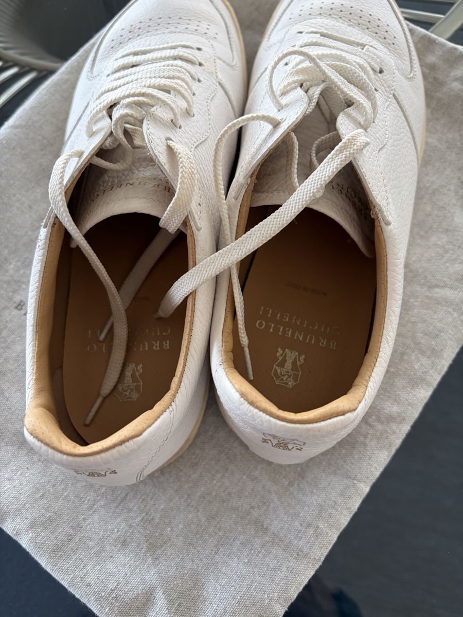 Brunello Cucinelli Scarpe da uomo: Brunello Cucinelli White Sneakers – Usato da Cham venduto da quicoayala 2