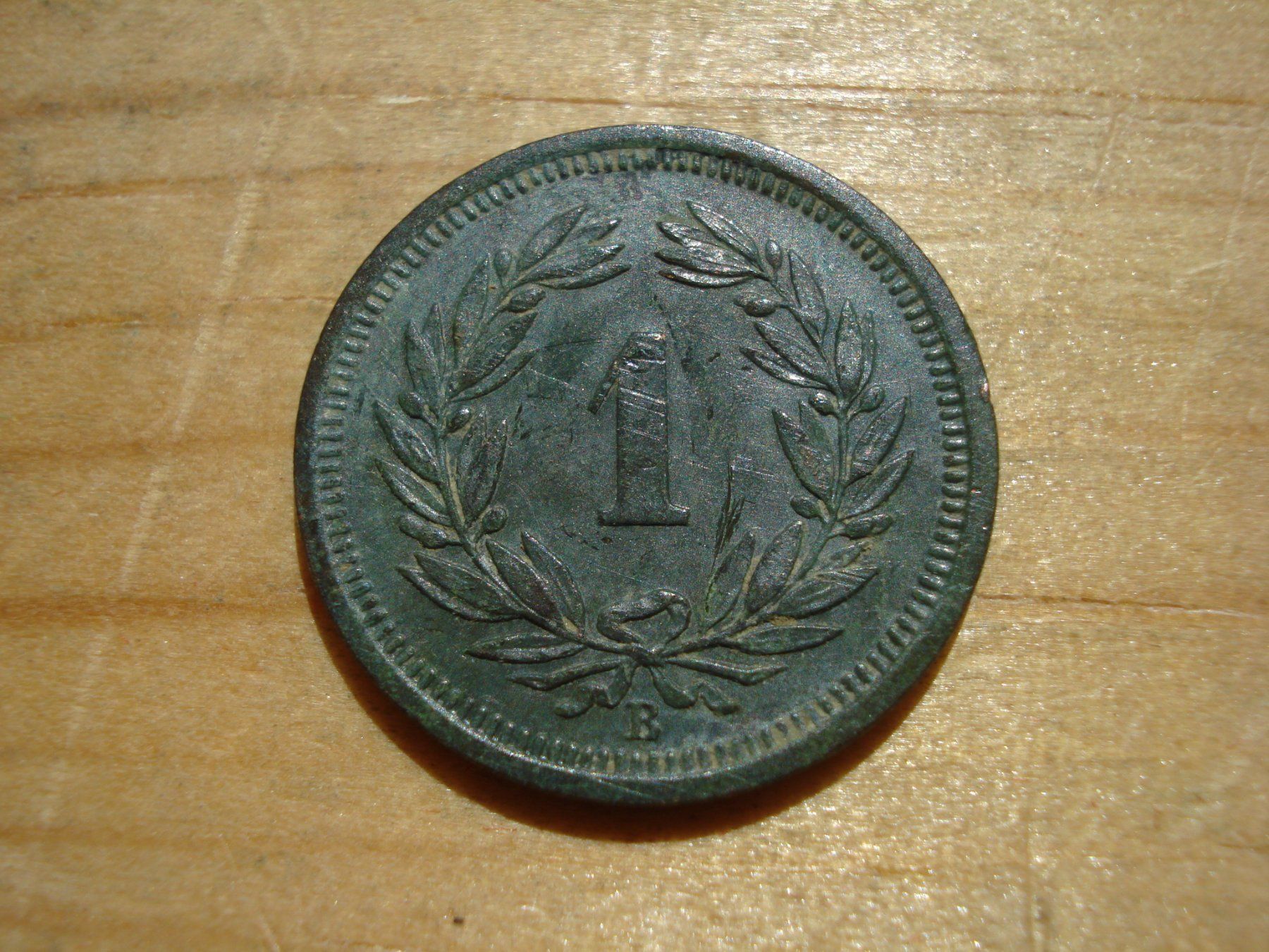 Alle Münzen: (N2) 1 Rappen 1920 – Gebraucht aus Erlach von Net-Coins 1