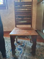 Lot de 8 chaises indiennes