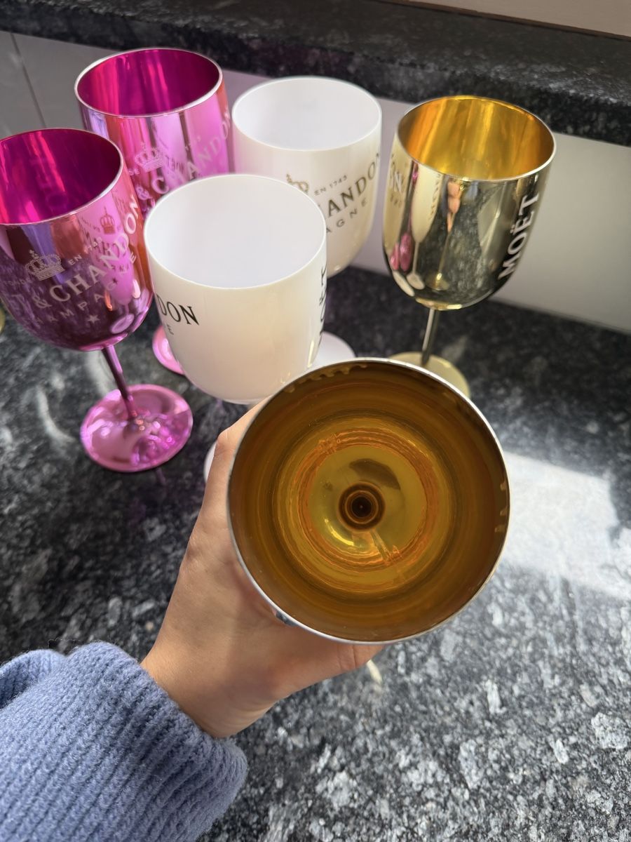 Bicchieri: Moët & Chandon Champagner Becher Set 6 Stück – Usato da Bassersdorf venduto da Sandy456 4