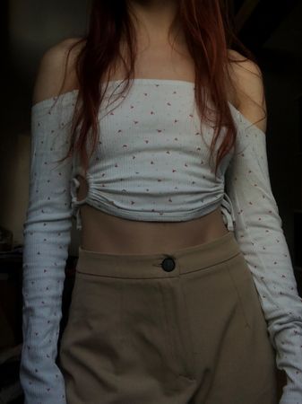 Crop top cerise
