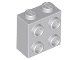 Lego Light Bluish Gray Brick, Modified 1 x 2 x 1 10 Stück