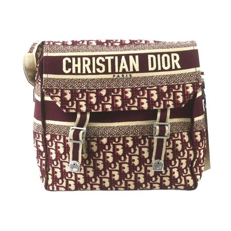 Dior Camp Bag Oblique Bordeaux