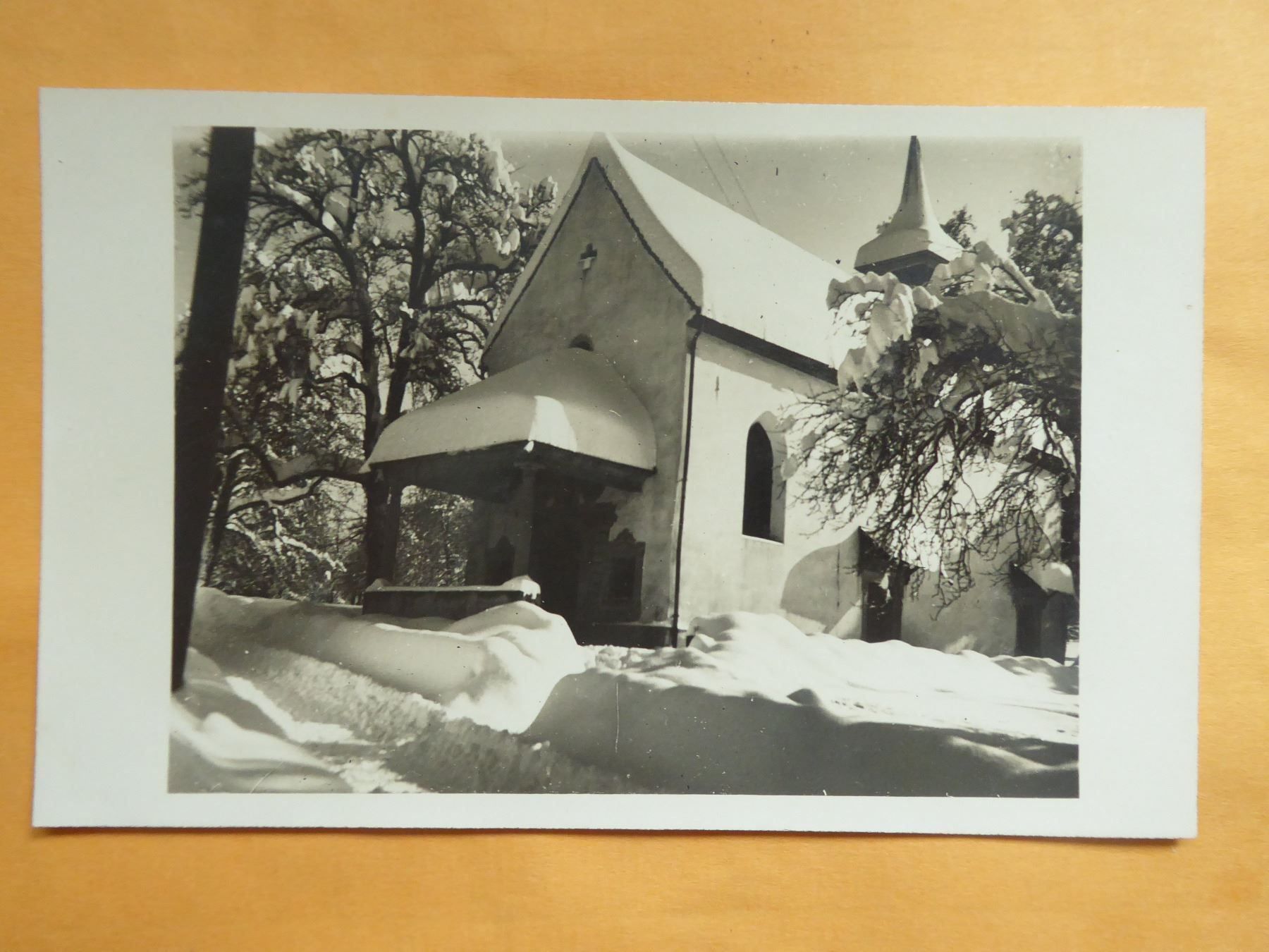 Ansichtskarten: Foto-Ansichtskarte: Kirche im Winter – Neu (gemäss Beschreibung) aus Zürich von Chaeffeler