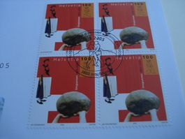 Marke Unspunnen 2005, FDC Einzel + 4erblock, 2 Bel