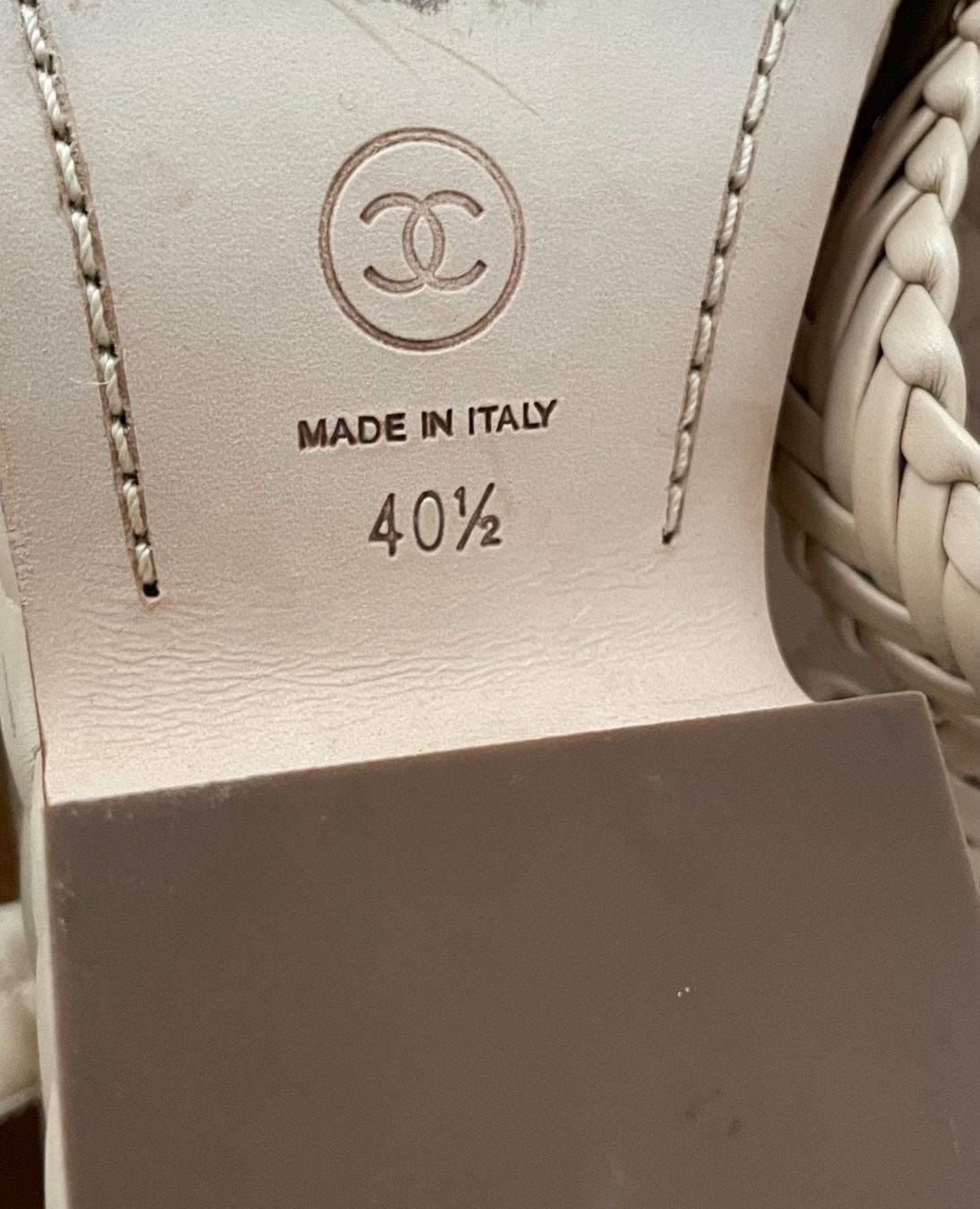 Scarpe da donna: Sandale, Gr. 40.5 COCO CHANEL; beige – Usato da Oberwil BL venduto da cocopalm1068 3