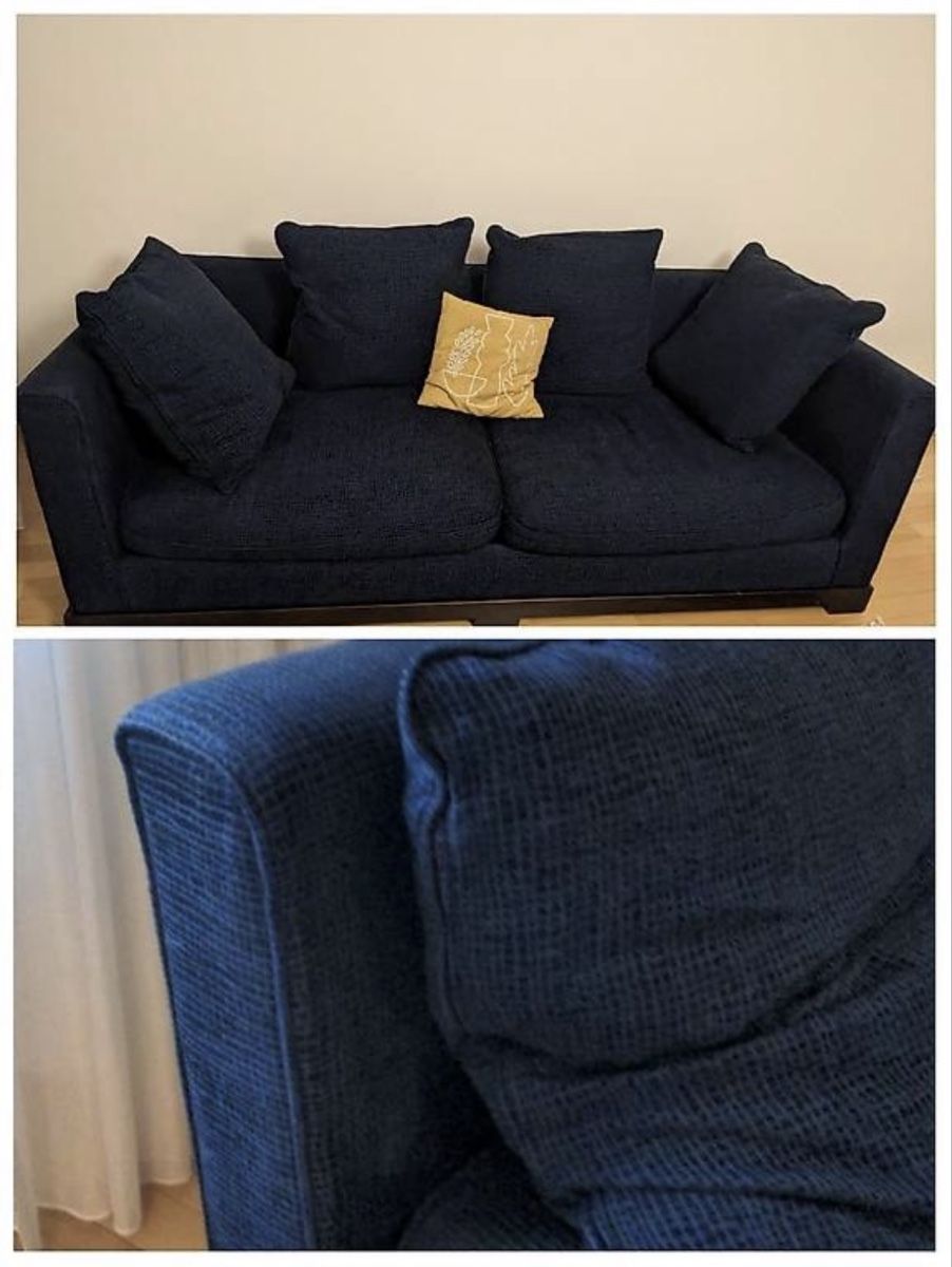 Sofas: Blaues Sofa – Gebraucht aus Zürich von goldgraeberZH