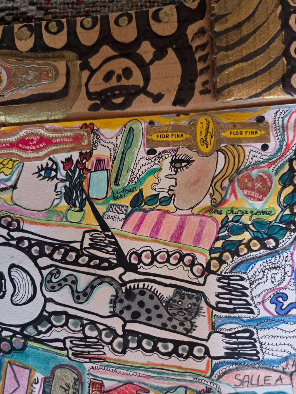 Dipinti: Dessin mixed-media Carol Bailly – Usato da Fribourg venduto da lizzy55 1