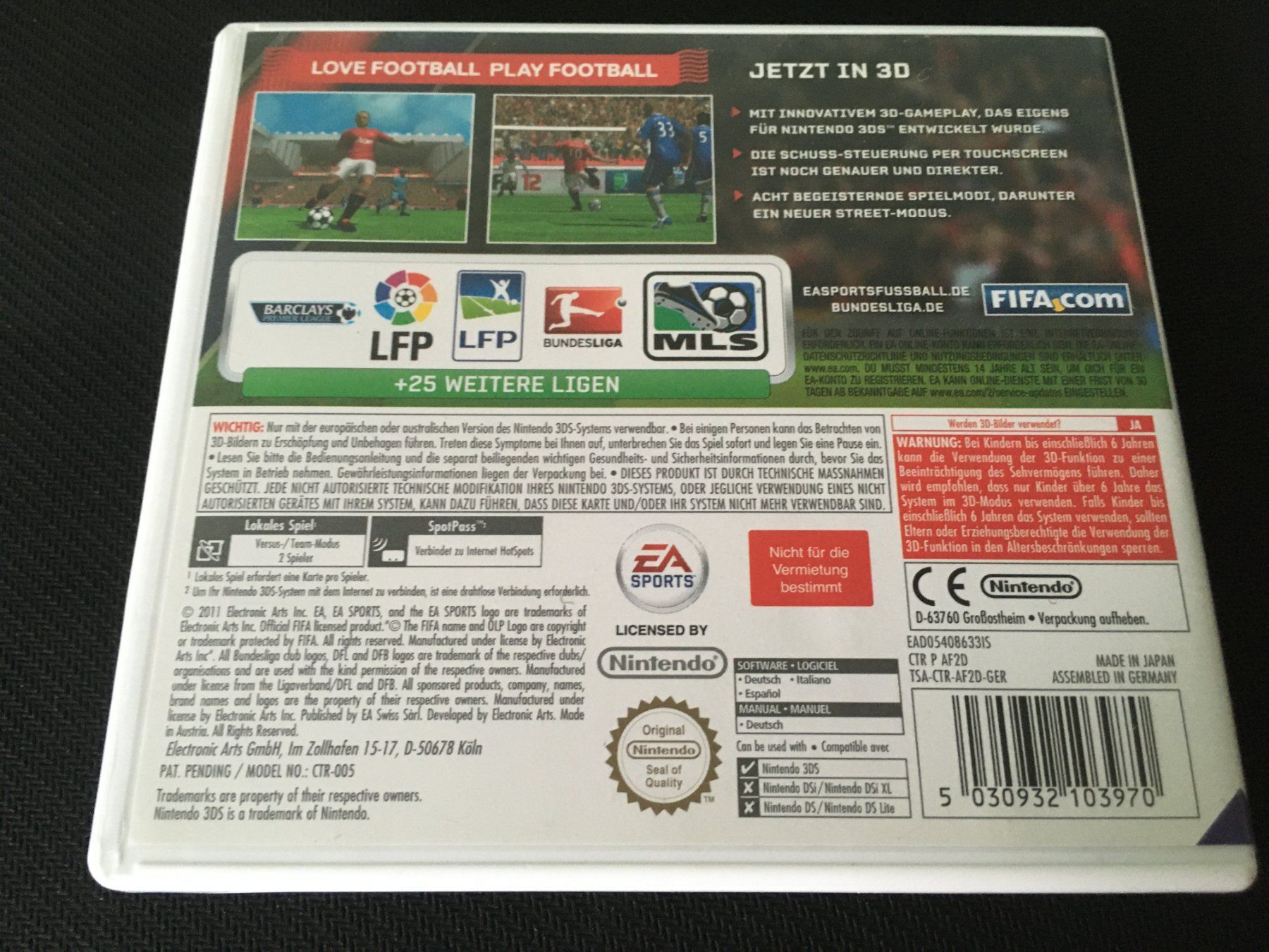 Nintendo Spiele: Fifa 12 für Nintendo 3DS – Gebraucht aus St.Gallen von sjosjo 1
