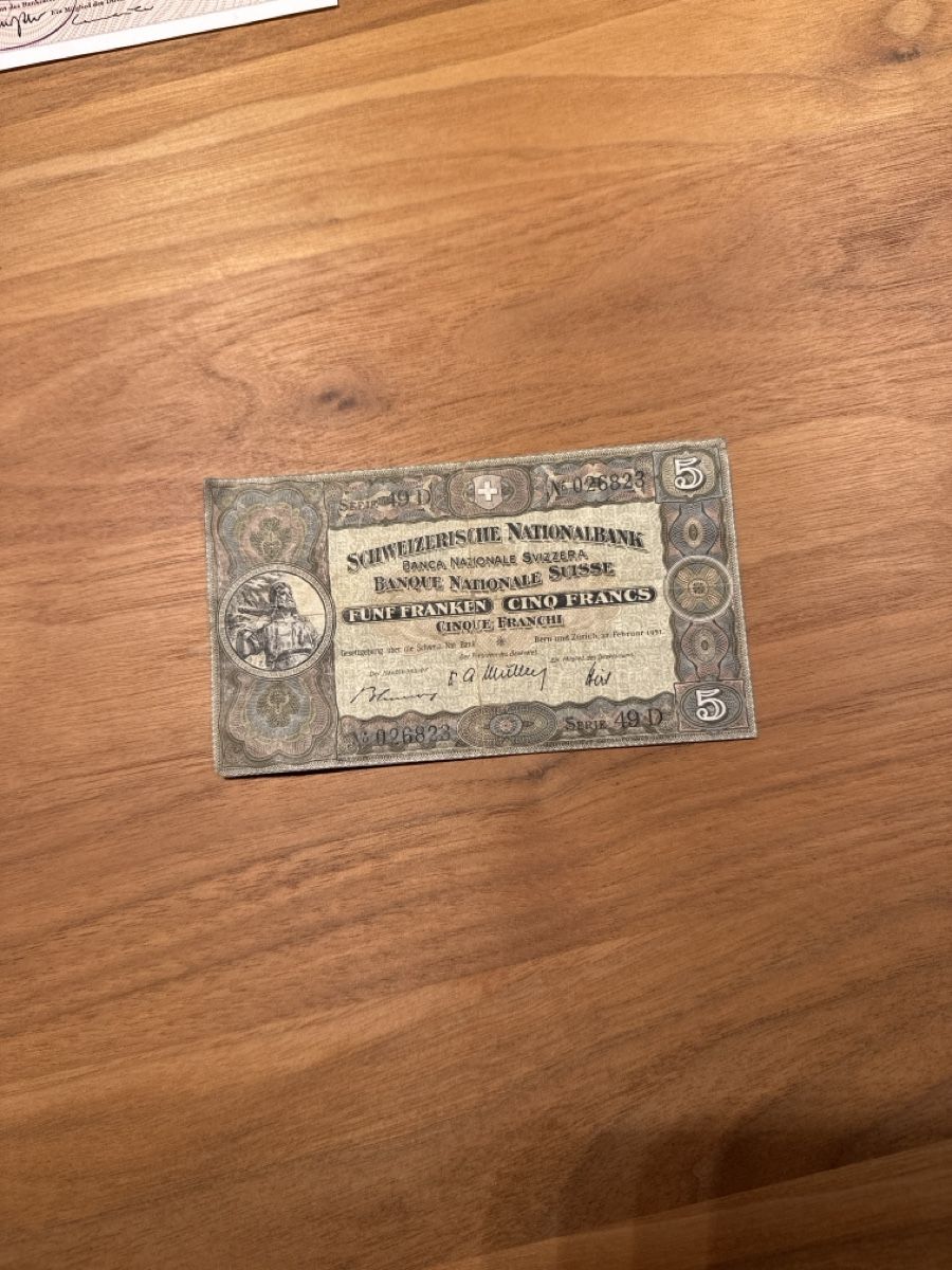 Banconote: Münzsammlung, Banknoten Schweiz – Usato da St. Gallen venduto da schneestern1111 2