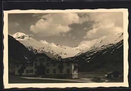 AK Fextal, Hotel Fex, verschneite Berge