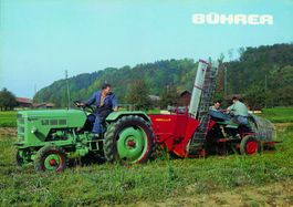Bührer Blechschild Bührer mit Kartoffelgraber 20x30cm