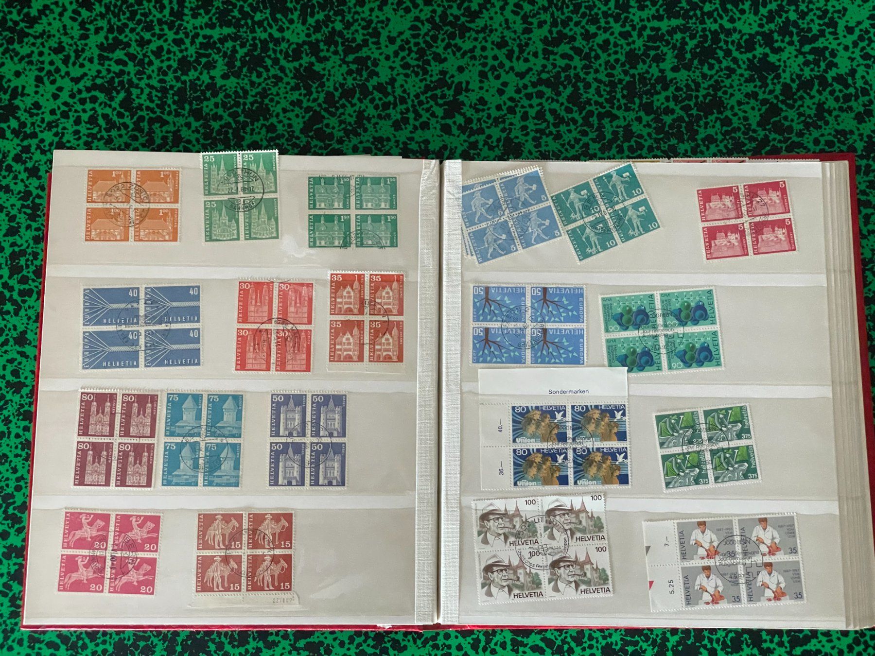 Tous les timbres: Viererblöcke 270 Stück – Neuf (Voir description) à Menzingen par Wlukas 4