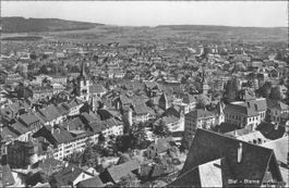 Biel Bienne // Flugbild Altstadt 1939