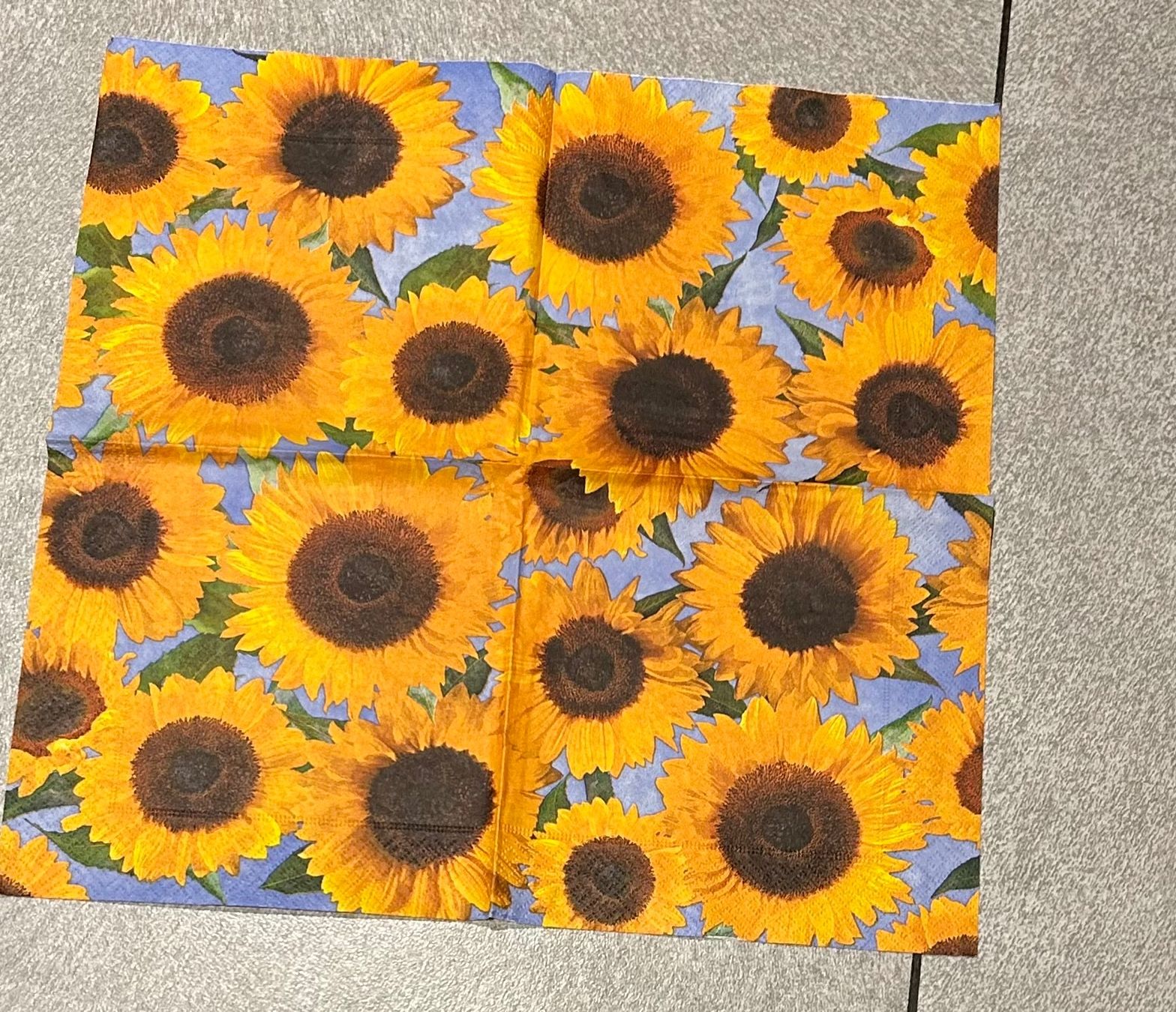 Servietten: 12 Servietten fleurs - lot 4 – Neu (gemäss Beschreibung) aus Arbedo von nadia1973 6