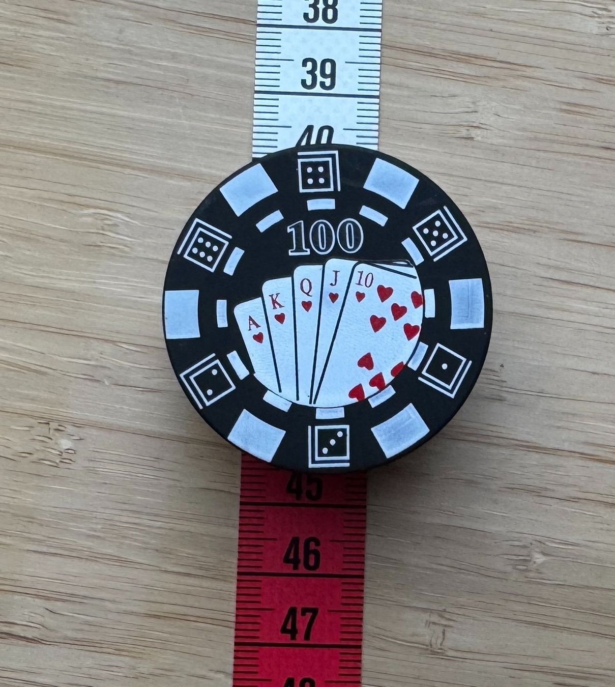 Tabacchi: schwarzer Pokerchips Grinder, black, Mühle – Nuovo e nell'imballaggio originale da Winterthur venduto da YaV 1