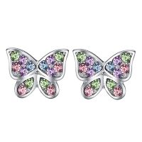 Ohrringe Schmetterling Frauen Geschenk Zirkonia Ohrring