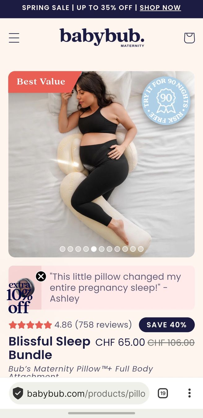 Cuscini: Bub's Maternity Pillow Bundle - Great for Sleep 😴 – Usato da Lonay venduto da ari_2xzm 5