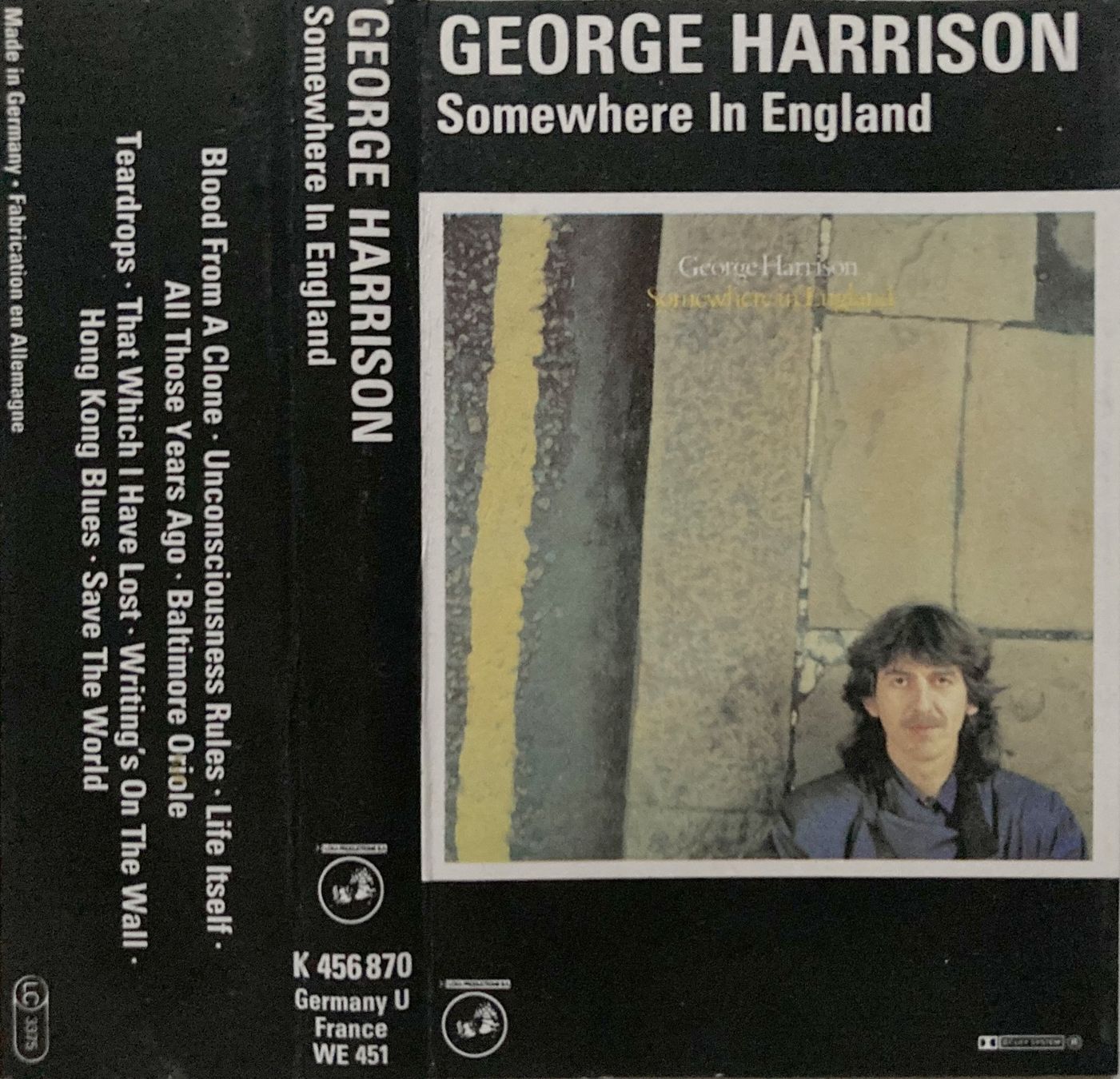 Musicassette: BEATLES / GEORGE HARRISON - SOMEWHERE IN ENGLAND – Usato da Bottens venduto da hotter-than-hell