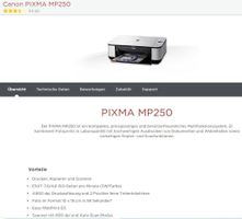 Canon Pixma MP250 mit Original Patronen