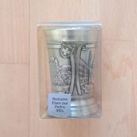Reinzinn Becher Etain pur Peltro 95% mit Sujet Bern