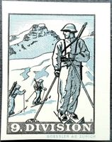 Soldatenmarke 2.WK, 9. Division, gekr, geschn, Wi Kdo 92-2