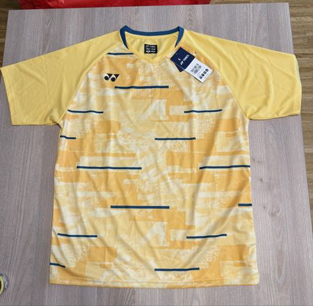 T-shirt badminton YONEX jaune taille XL