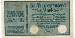 Freiburg Breisgau 500000 Mark 08.08.1923 SS++