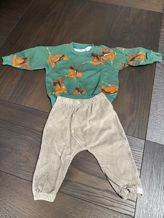 Kleiderset aus Baumwolle mini rodini & snug 1-1/2 Jahre