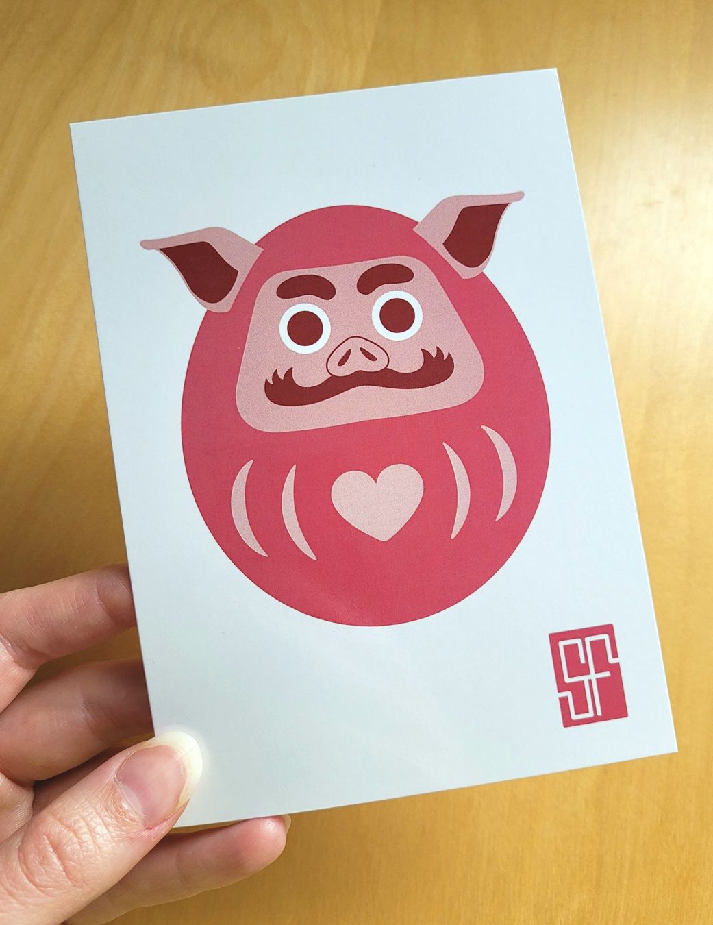 Cartoline postali: Postcard Pig / Daruma Zodiac Collection – Nuovo (secondo la descrizione) da Bellinzona venduto da SFdesign