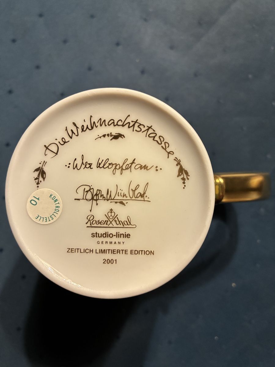 Rosenthal Tassen: Rosenthal Weihnachtstasse 2001 – Gebraucht aus Dornach von Rosengarten 3