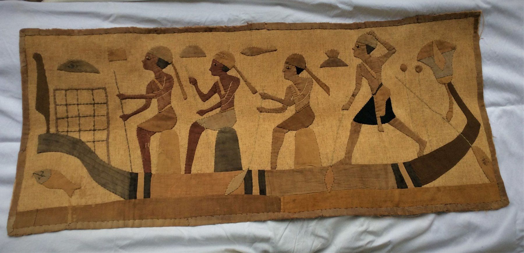 Tableaux: Appliqué de tissus - Egypte – D'occasion à Genève par edelweiss1900 8