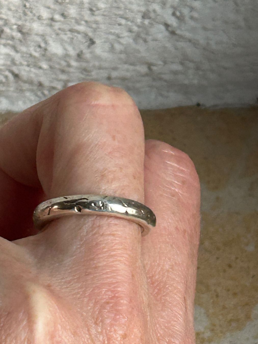 Bagues: Silberring mit Muster, Handarbeit (Gr. 56) – D'occasion à Laufen par belleskulptur 2