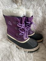Sorel Winterstiefel lila schwarz neuwertiger Zustand Gr.39