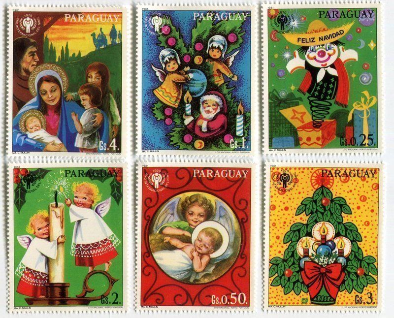 Tutti i francobolli: Briefmarken "Weihnachten". Paraguay. – Nuovo e nell'imballaggio originale da Basel venduto da Butsch5