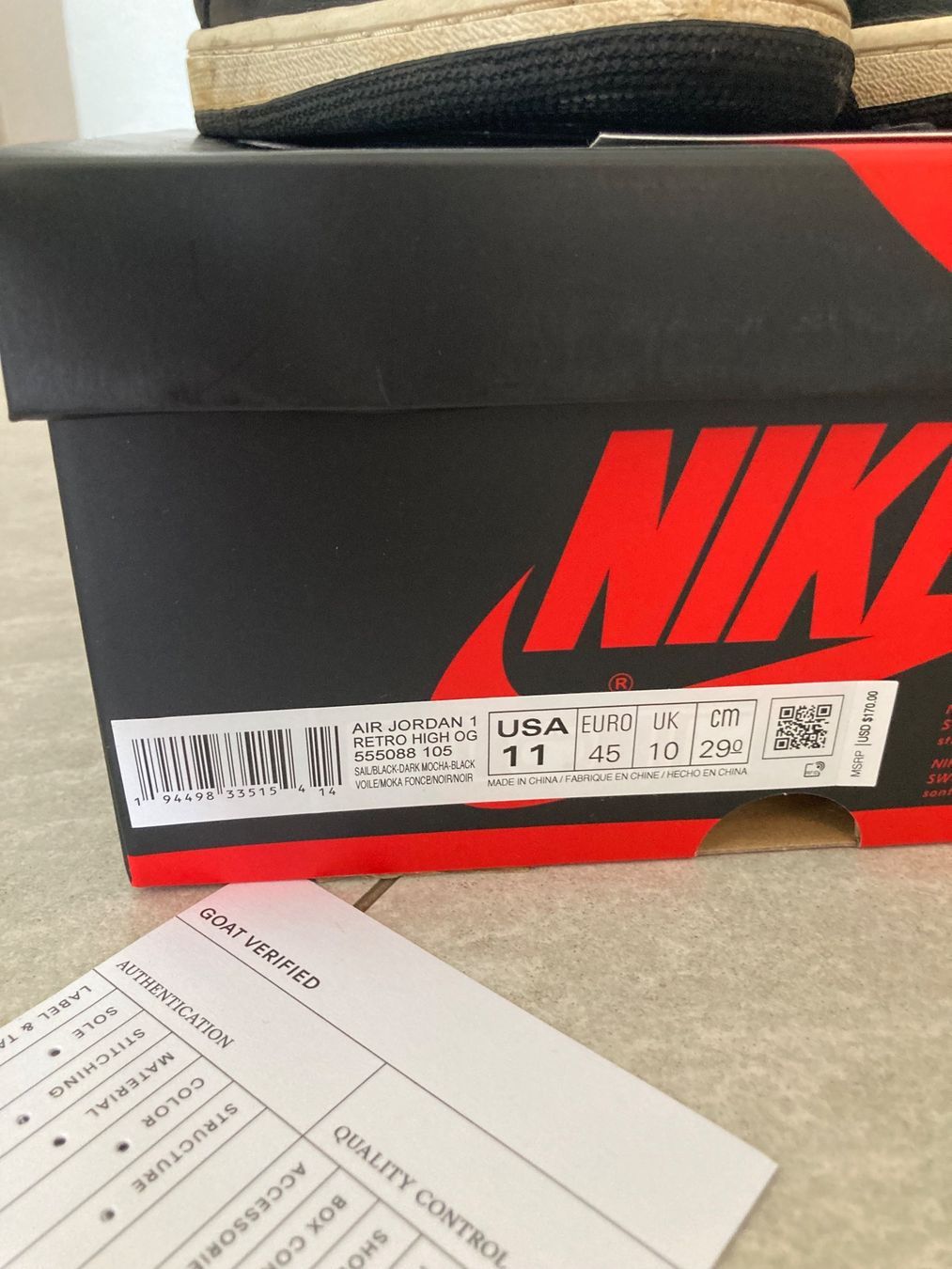 Nike Herrenschuhe: Nike Jordan Mocha - 45 – Gebraucht aus Denges von esi_qf9x 5