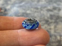 Pandora Charm Murano-Glas Blau, 925er Silber ALE 💙