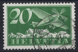 1940 F4y Flugpostmarke gestempelt ZUG 14.V.41