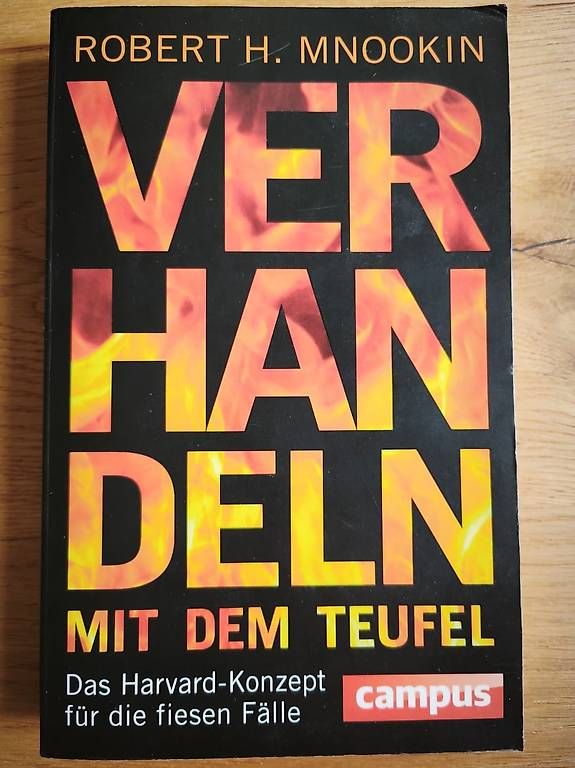 Bücher: Verhandeln mit dem Teufel  Das Harvard-Konzept – Gebraucht aus Zürich von inf_7x5l