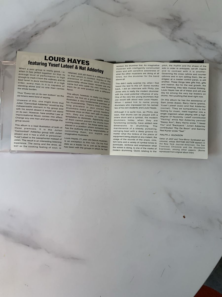 CD: Louis Hayes(Yusef Lateef, Nat Adderley) – Usato da lausanne venduto da Ccheche 2